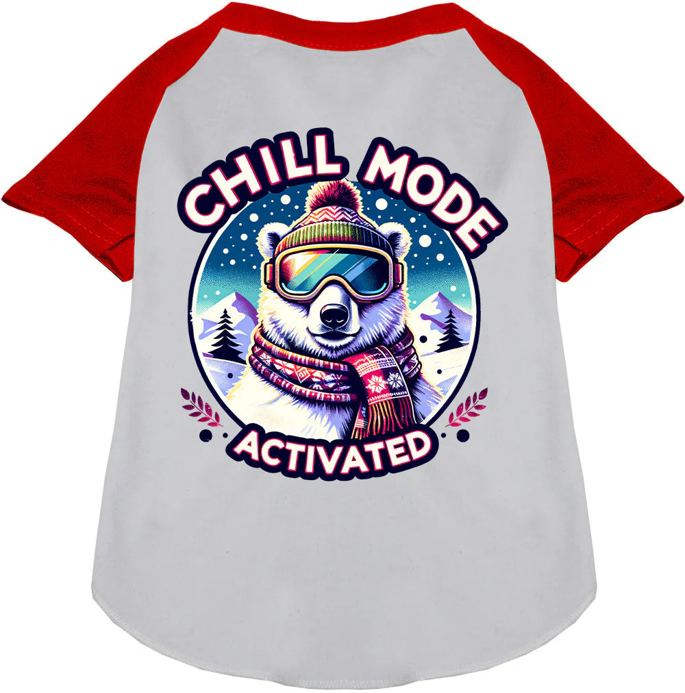 Chill Mode Activated Pet Raglan Shirt - Image 7