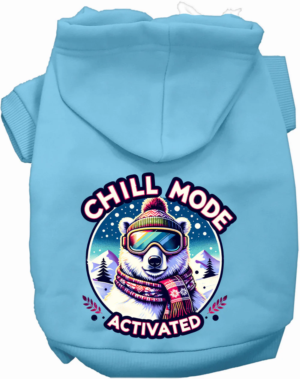Chill Mode Activated Winter Pet Hoodie - Image 3