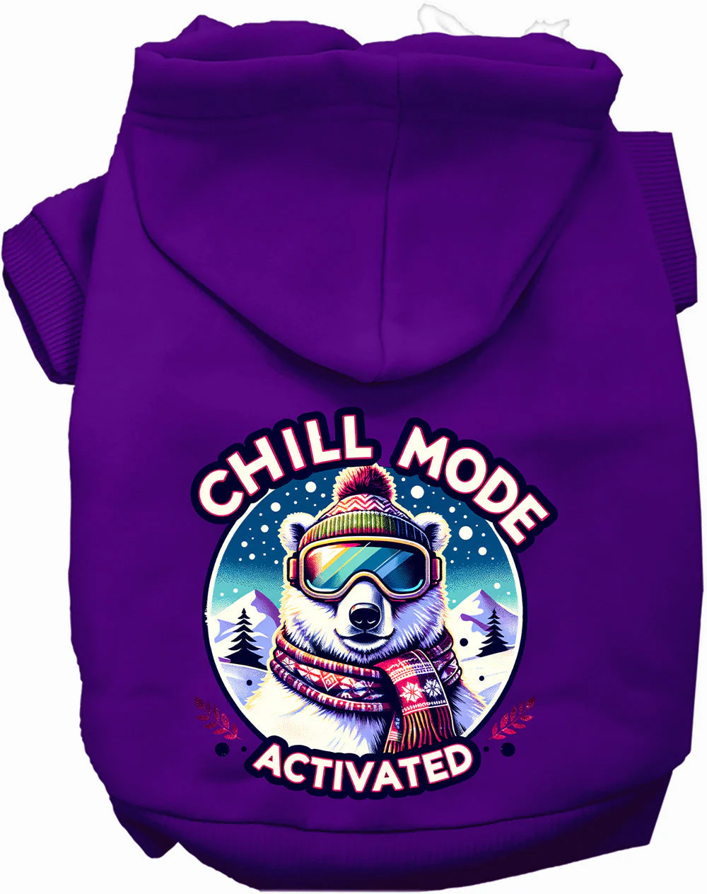 Chill Mode Activated Winter Pet Hoodie - Image 9