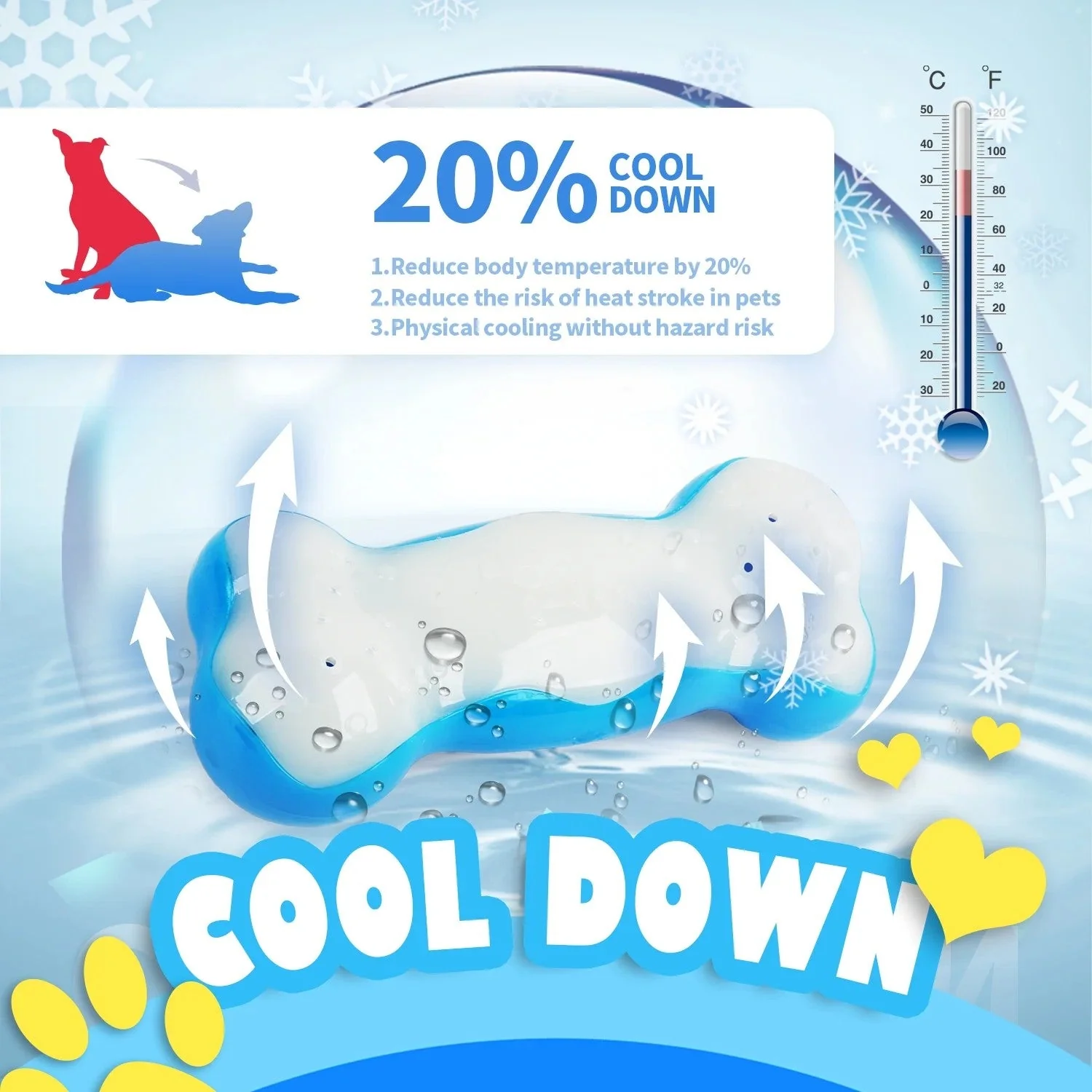 Chill Out - Bite Resistance Dog Cooling Chew Toy for Summer Ice Bone - Image 4
