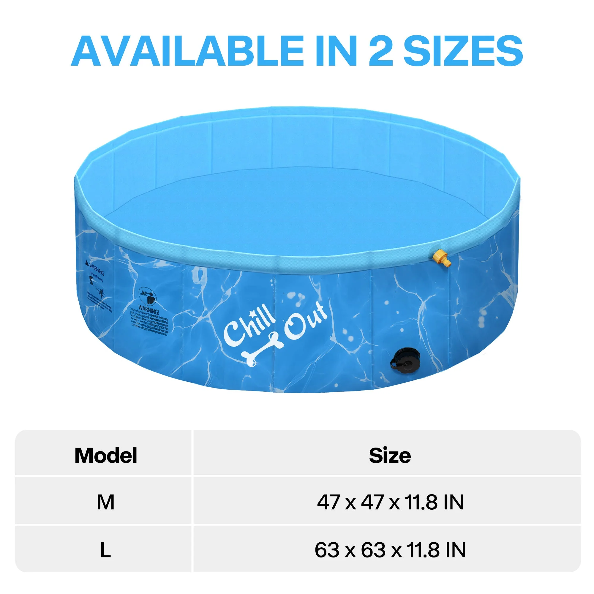 Chill Out - Dog Pool - 2-in-1 Foldable Sprinking Pool  for Outdoor Backyard - Image 6