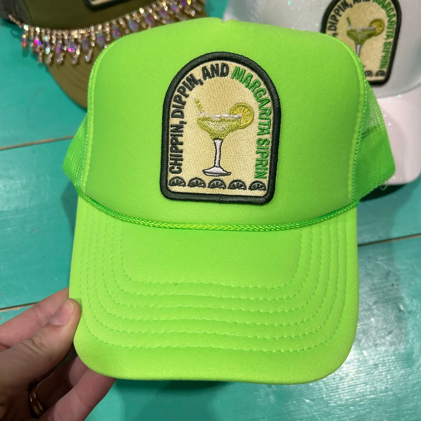 Chippin', Dippin', Margarita Sippin' Trucker - Image 3