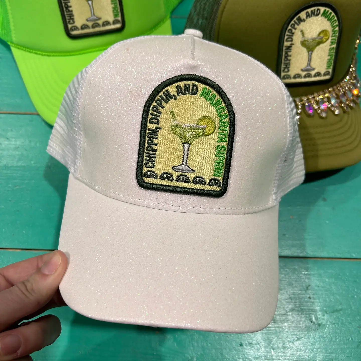 Chippin', Dippin', Margarita Sippin' Trucker - Image 4