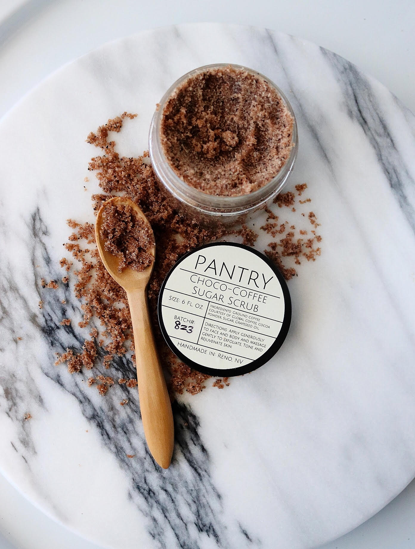 Choco + Coffee Body Polish - Exfoliating + Moisturizing Sugar Scrub - Image 2
