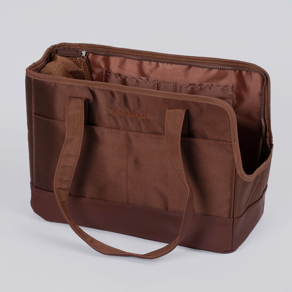 Chocolate Brown Pet Tote Bag - Image 5