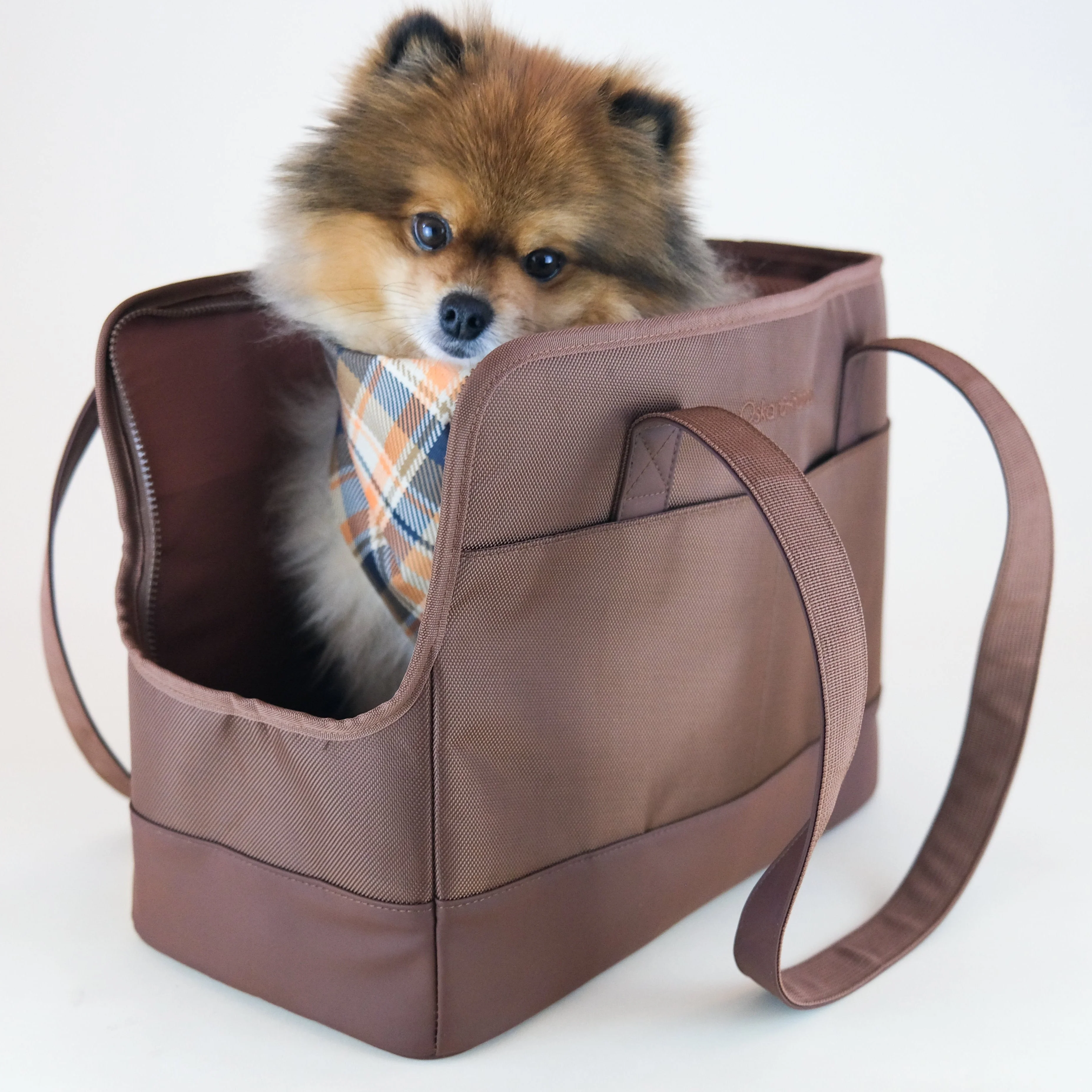 Chocolate Brown Pet Tote Bag - Image 7