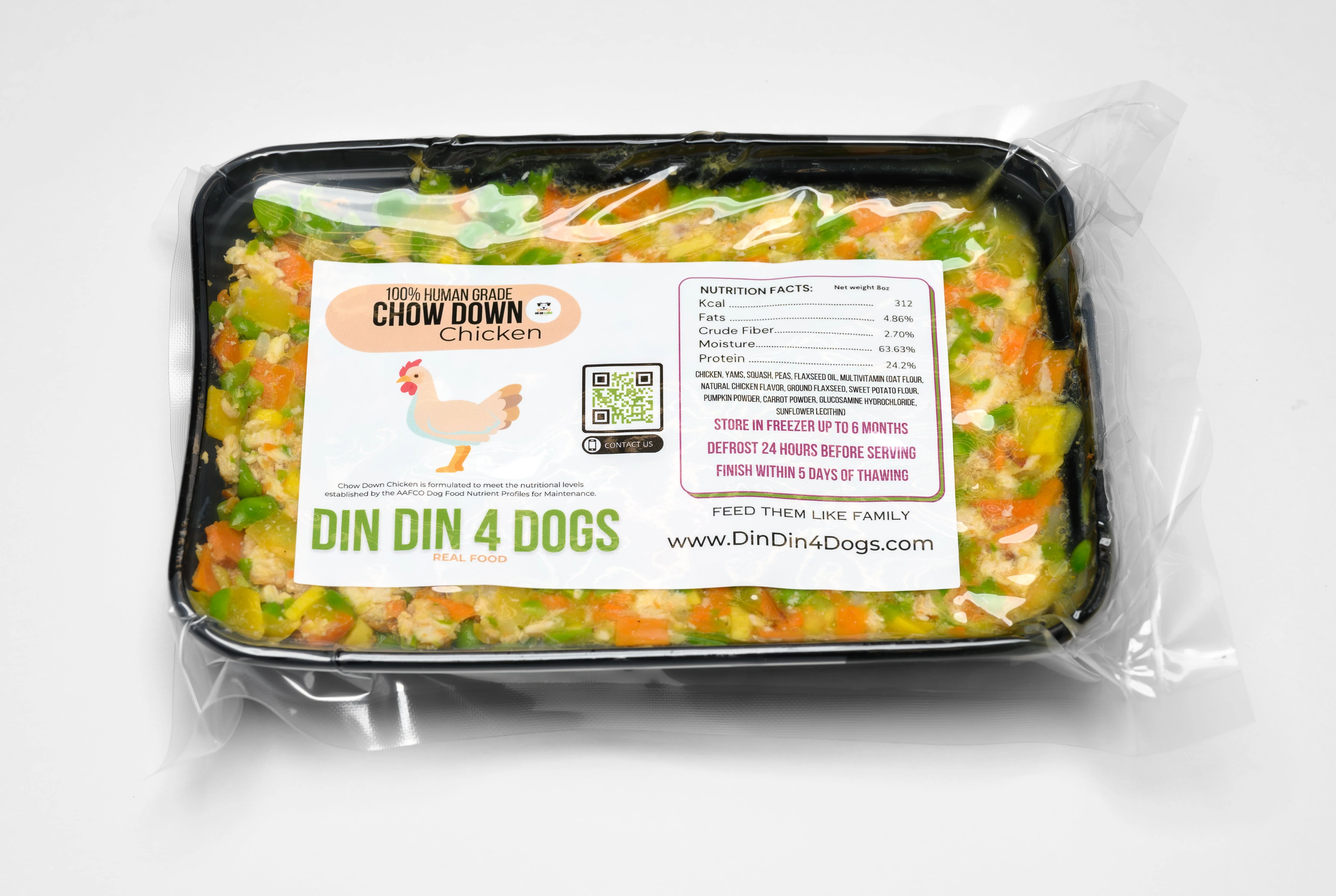 Chow Down Chicken - case includes 24, 8oz meals - Image 2