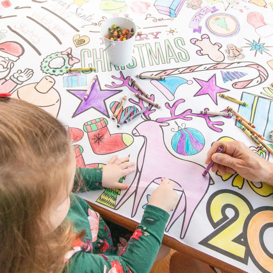 Christmas Coloring Tablecloth - Image 2
