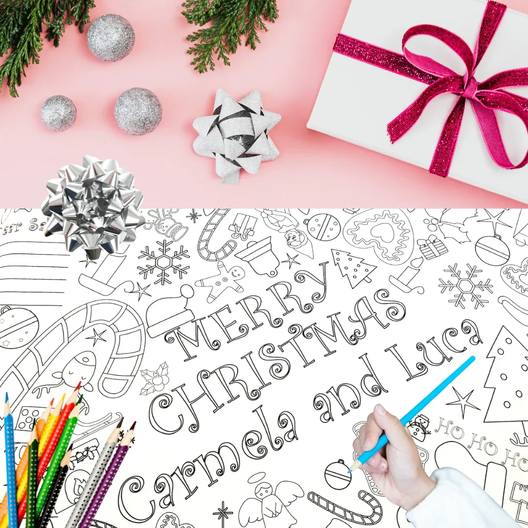 Christmas Coloring Tablecloth - Image 3