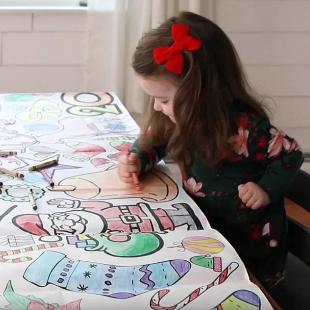 Christmas Coloring Tablecloth - Image 5