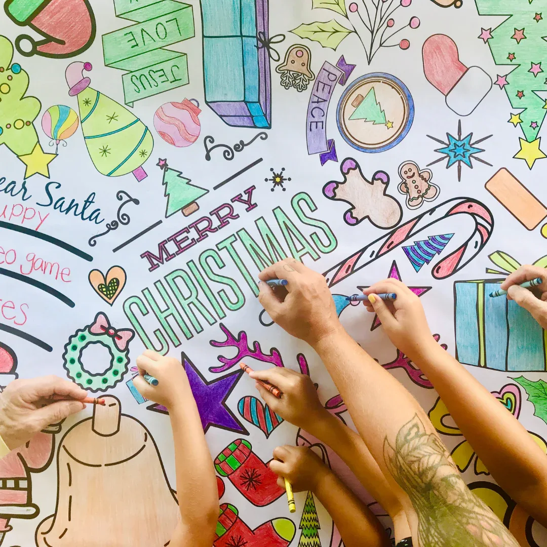 Christmas Coloring Tablecloth - Image 6