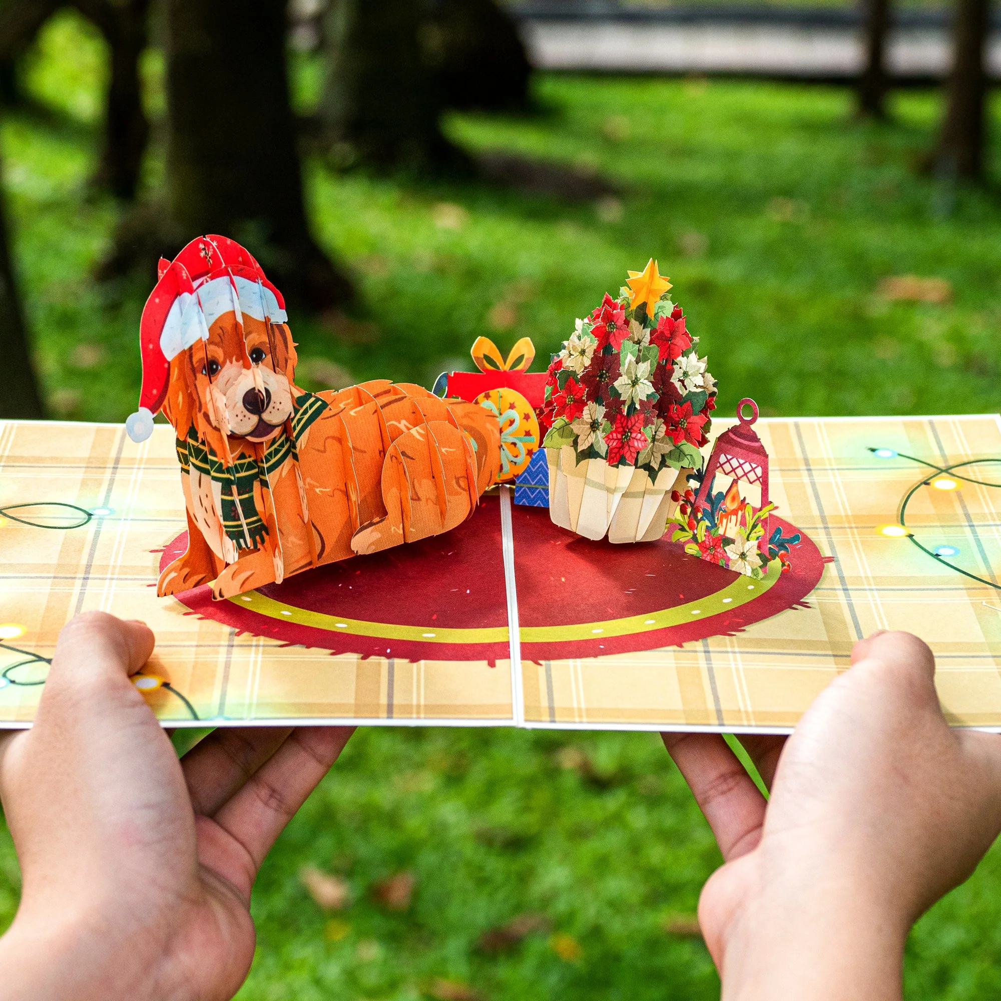 Christmas Dog Pop Up Card - Image 3