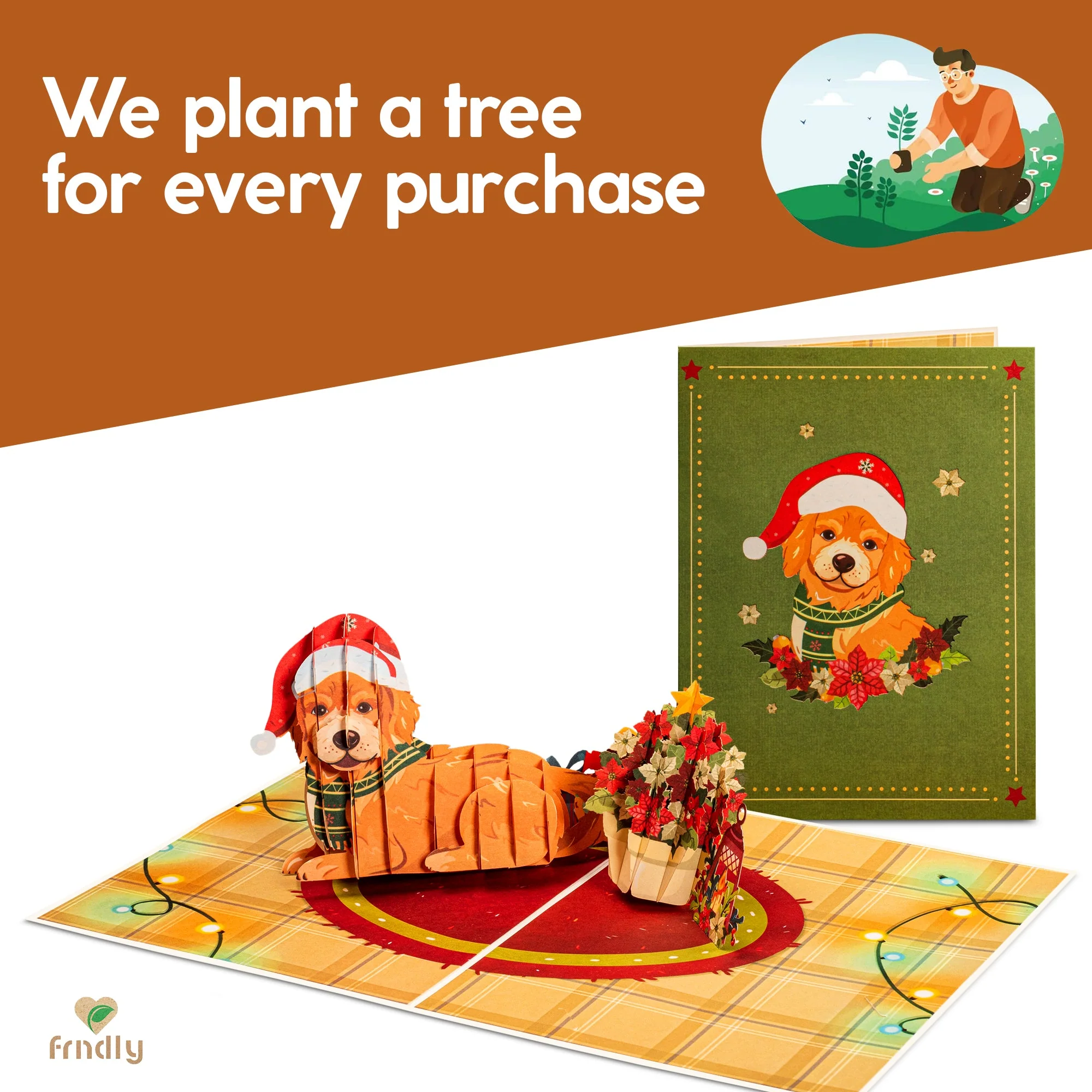 Christmas Dog Pop Up Card - Image 5