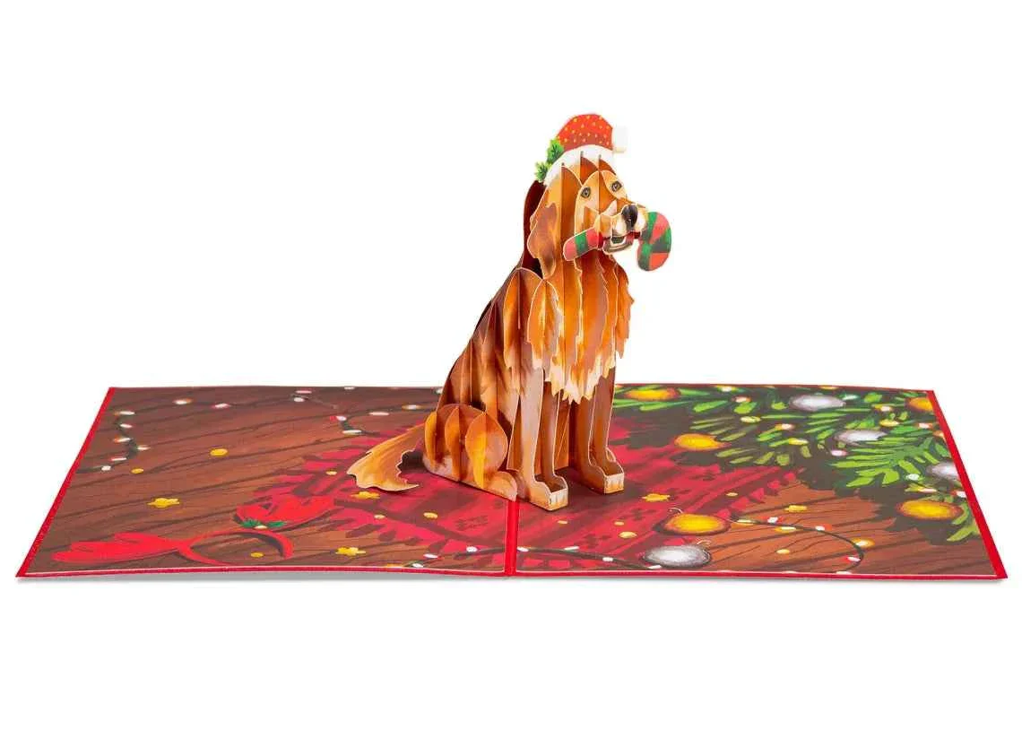 Christmas Dog Pop Up Card - Image 3