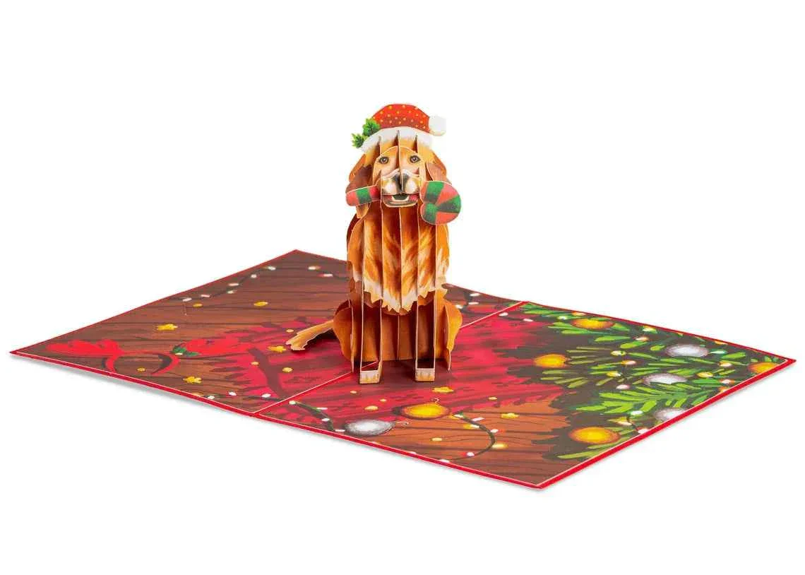Christmas Dog Pop Up Card - Image 6