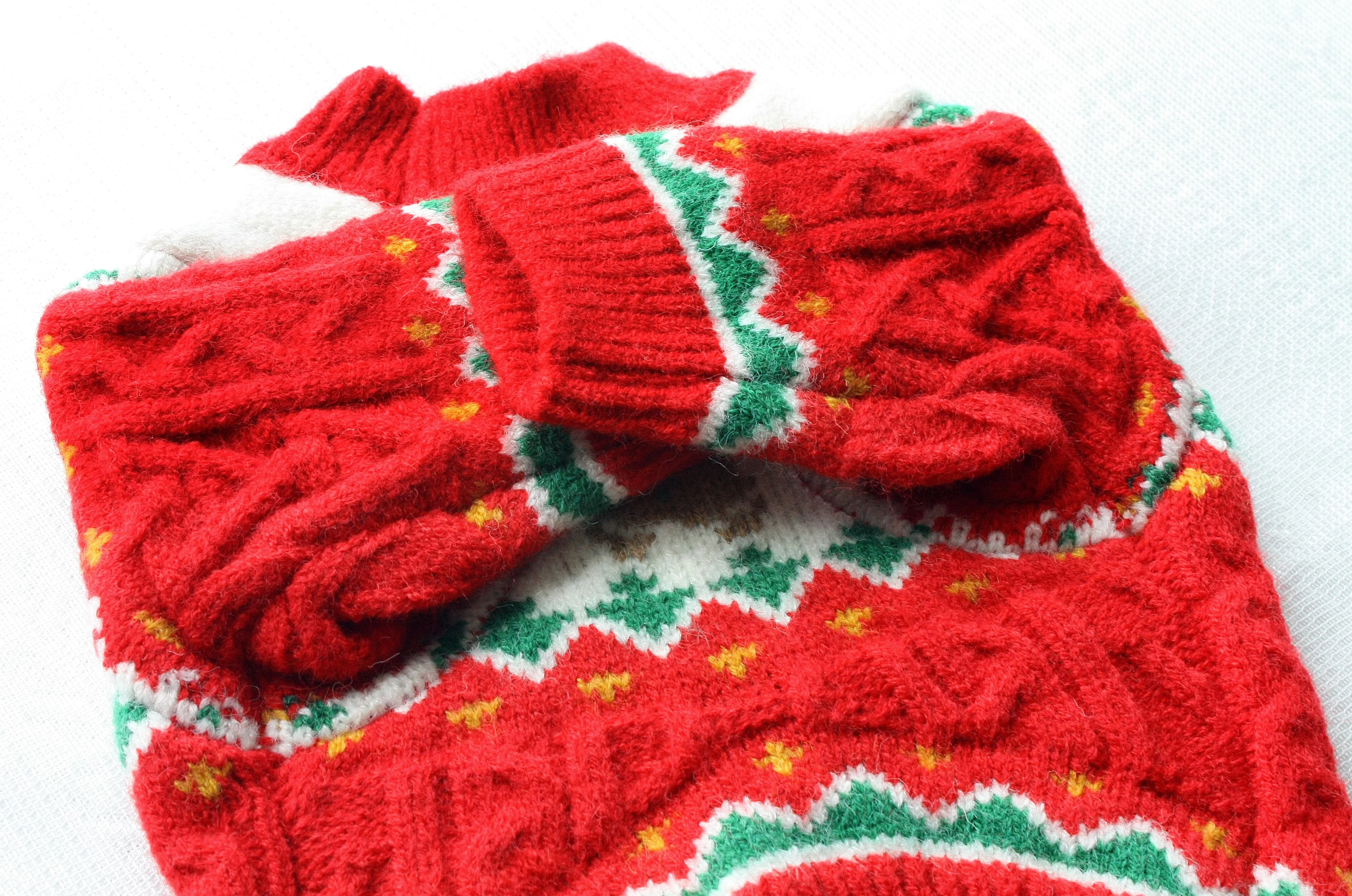 Christmas Dog Sweater  Cozy Knitted Holiday Pet Jumper Pullover with Gingerbread Design Warm Winter Apparel - Image 13