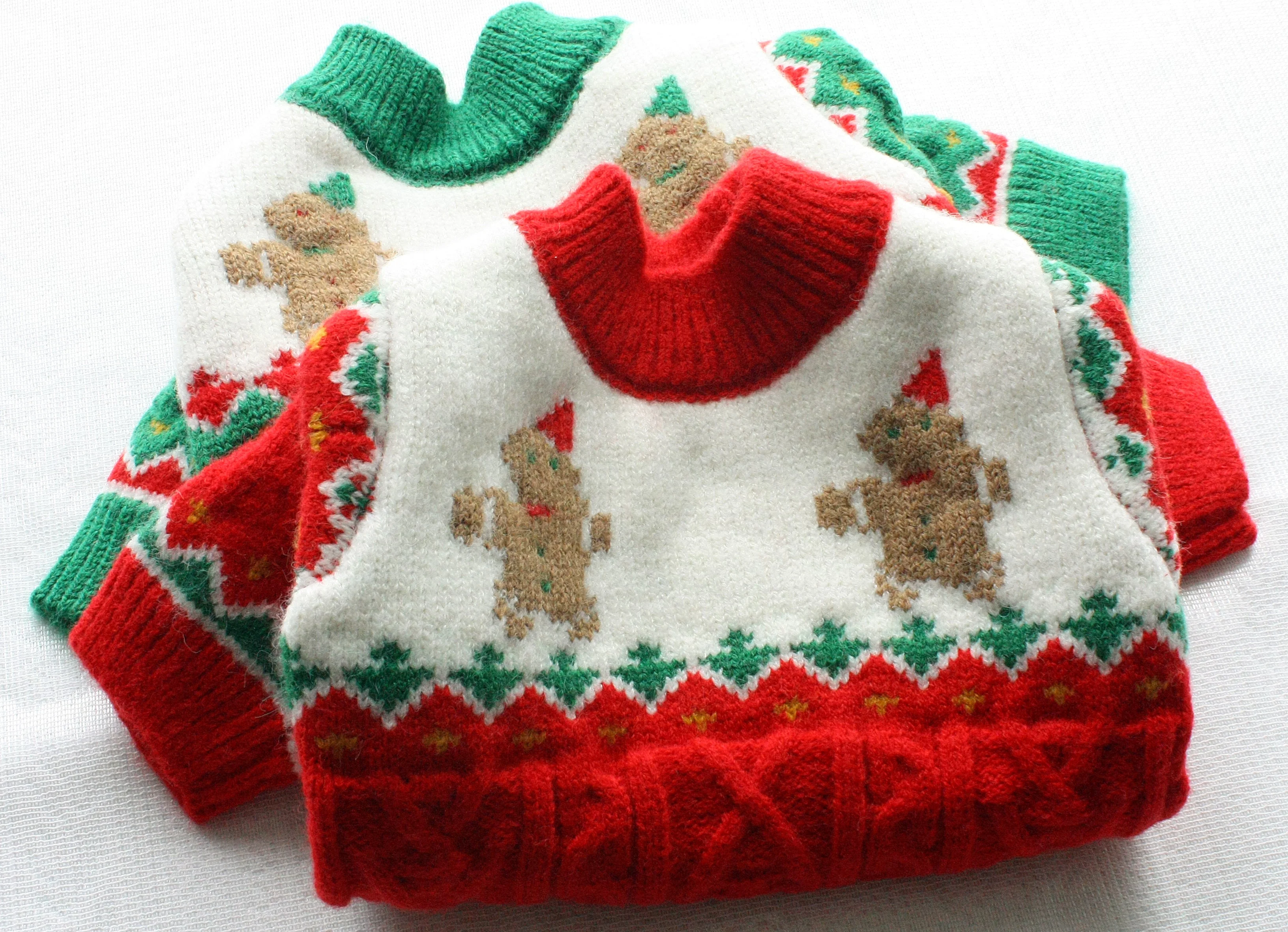 Christmas Dog Sweater  Cozy Knitted Holiday Pet Jumper Pullover with Gingerbread Design Warm Winter Apparel - Image 2