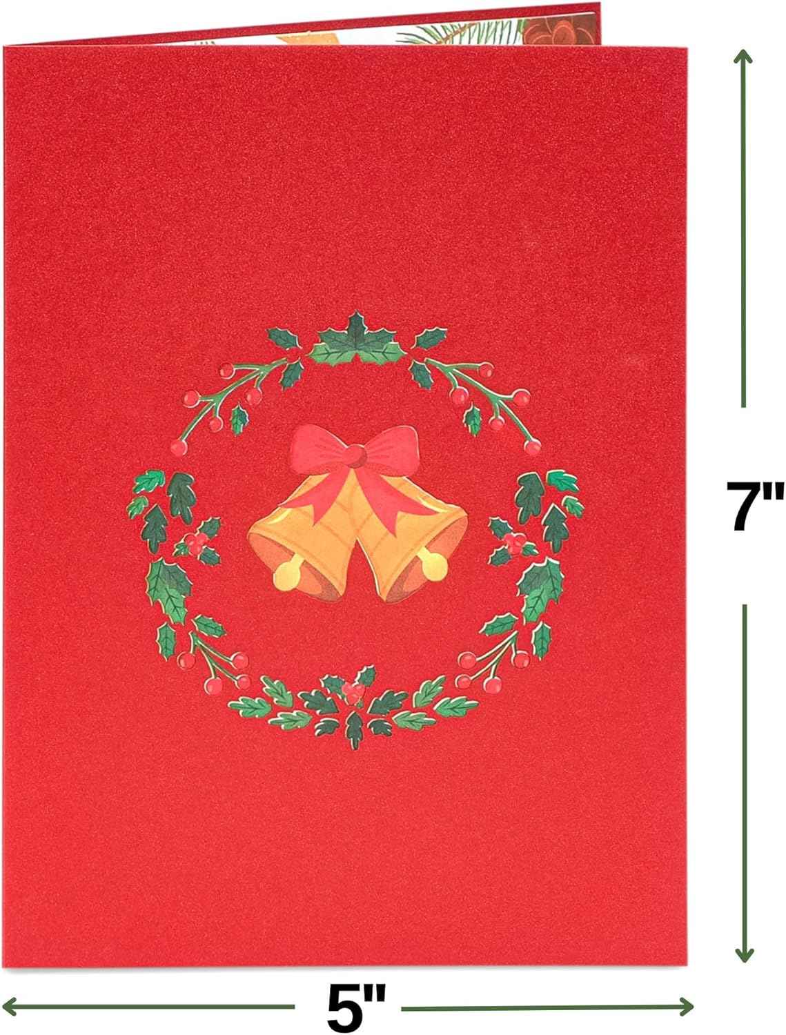 Christmas Flowers Pop Up Card - Image 2