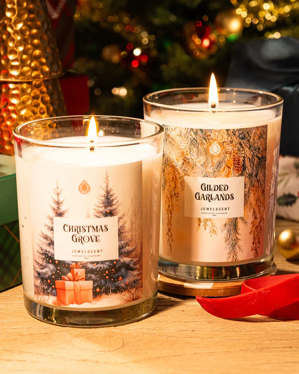 Christmas Grove 18oz Home Jewelry Candle - Image 2