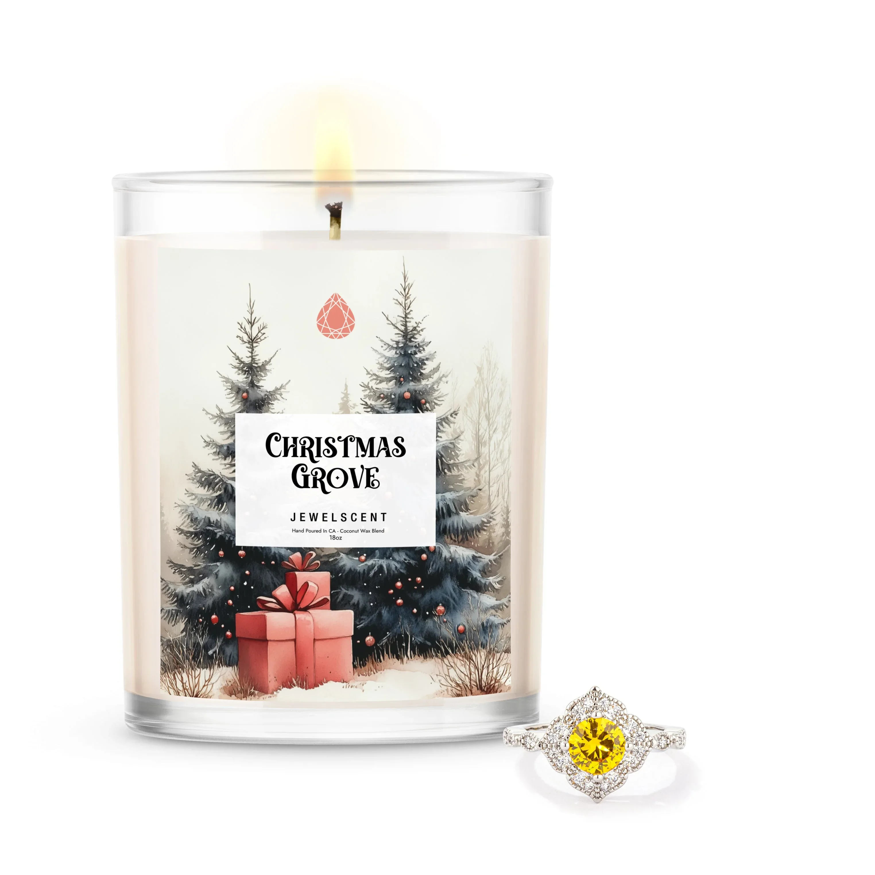 Christmas Grove 18oz Home Jewelry Candle - Image 3