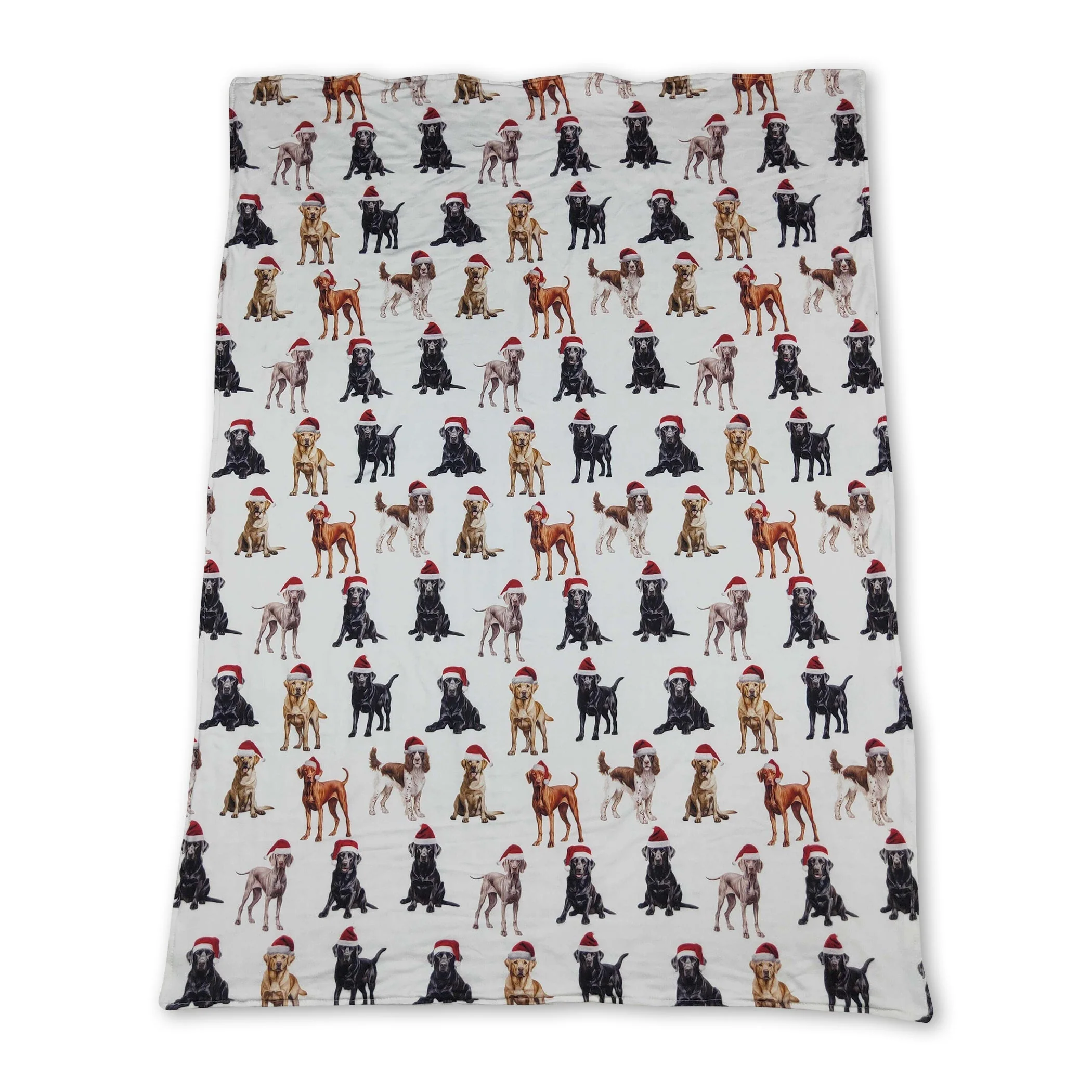 Christmas hat dog print baby kids blankets - Image 2