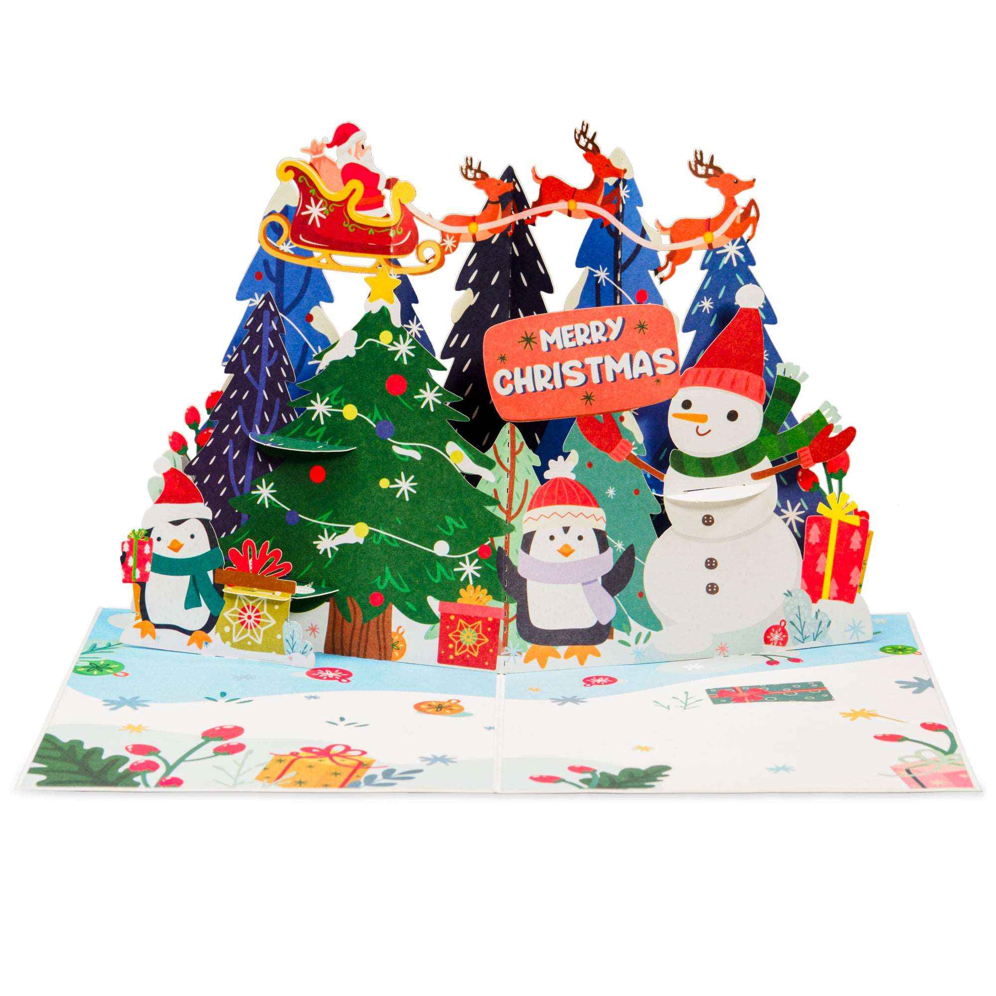 Christmas Night Frndly Pop Up Card, 5" x 7" Cover - Image 3