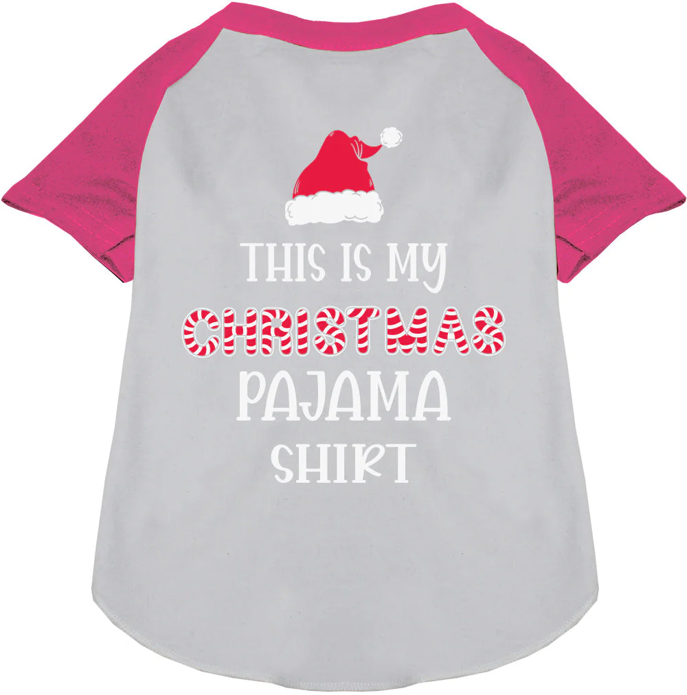 Christmas Pajama Shirt Pet Raglan Shirt - Image 4