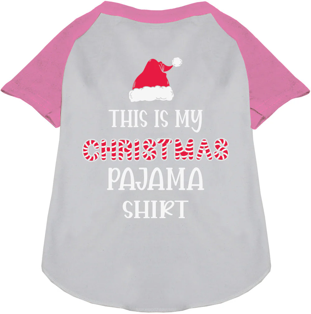 Christmas Pajama Shirt Pet Raglan Shirt - Image 5