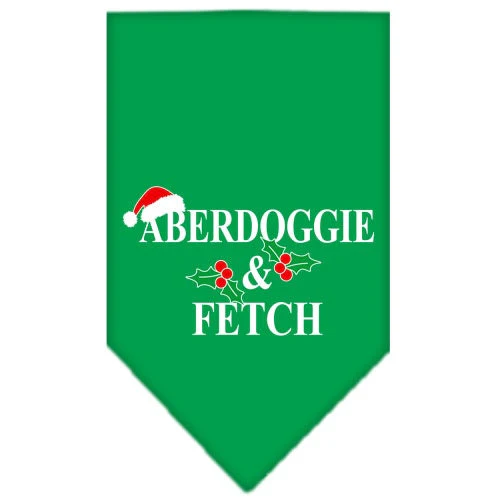 Christmas Pet and Dog Bandana Screen Printed, "Aberdoggie Christmas" - Image 3