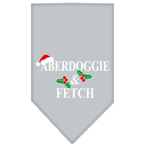 Christmas Pet and Dog Bandana Screen Printed, "Aberdoggie Christmas" - Image 5