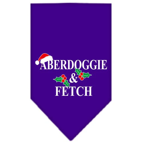Christmas Pet and Dog Bandana Screen Printed, "Aberdoggie Christmas" - Image 6