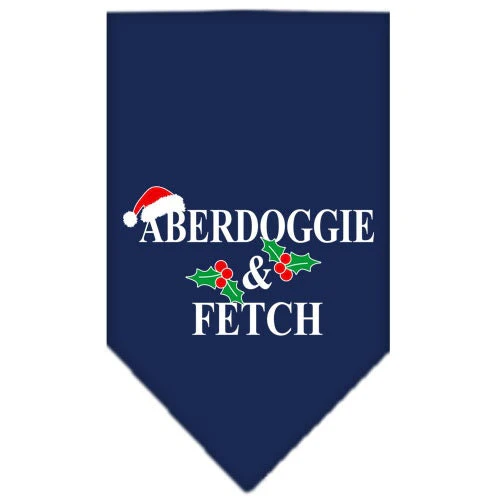 Christmas Pet and Dog Bandana Screen Printed, "Aberdoggie Christmas" - Image 9