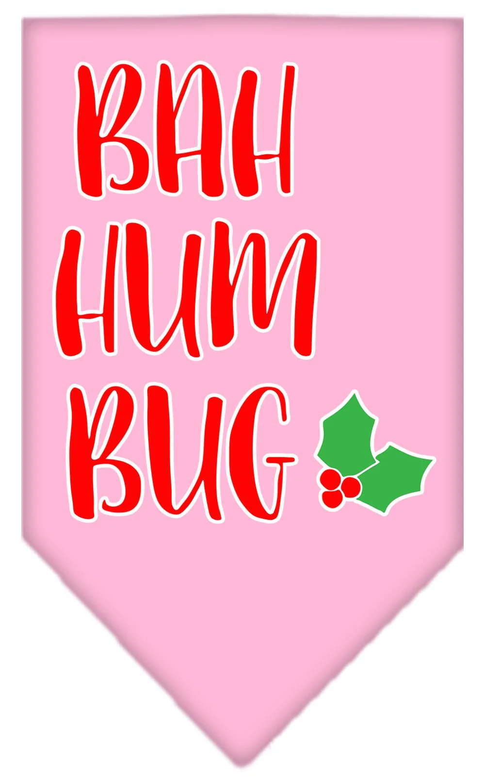 Christmas Pet and Dog Bandana Screen Printed, "Bah Humbug" - Image 6