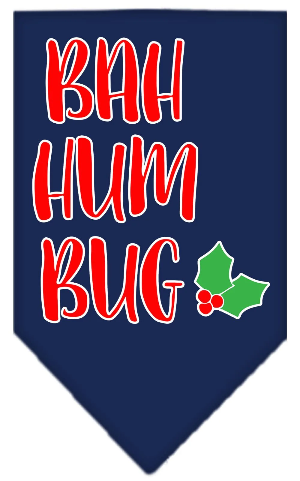 Christmas Pet and Dog Bandana Screen Printed, "Bah Humbug" - Image 7