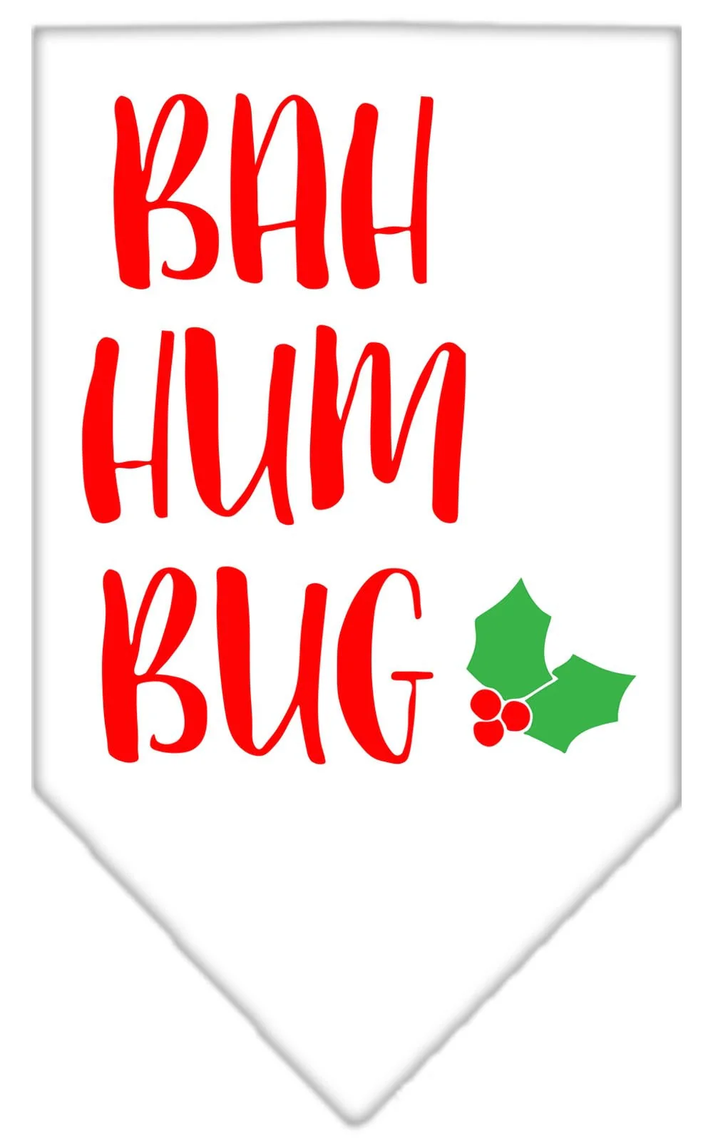 Christmas Pet and Dog Bandana Screen Printed, "Bah Humbug" - Image 9