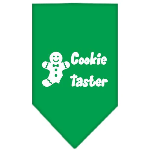 Christmas Pet and Dog Bandana Screen Printed, "Cookie Taster" - Image 2