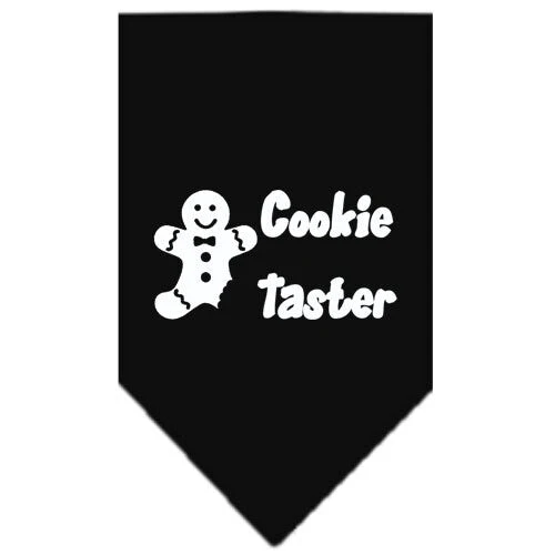 Christmas Pet and Dog Bandana Screen Printed, "Cookie Taster" - Image 5