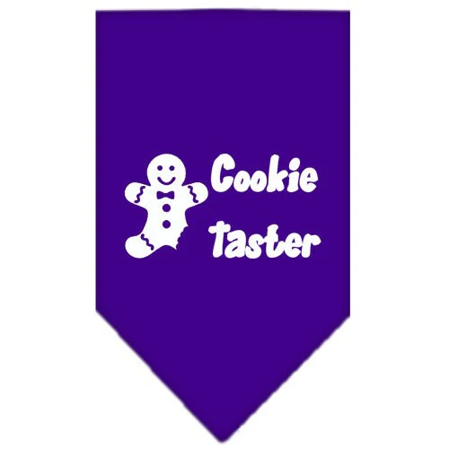 Christmas Pet and Dog Bandana Screen Printed, "Cookie Taster" - Image 6
