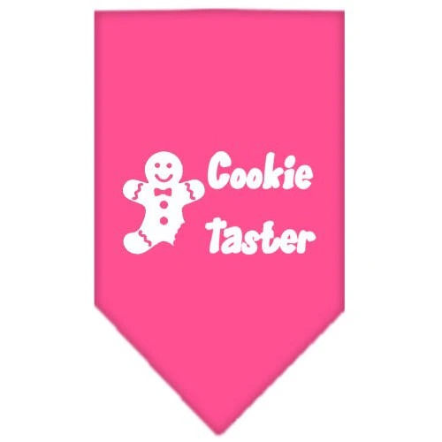 Christmas Pet and Dog Bandana Screen Printed, "Cookie Taster" - Image 7