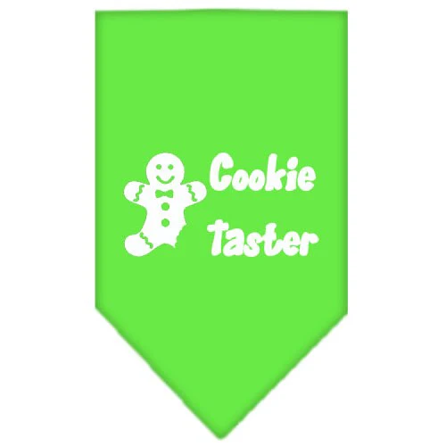 Christmas Pet and Dog Bandana Screen Printed, "Cookie Taster" - Image 8