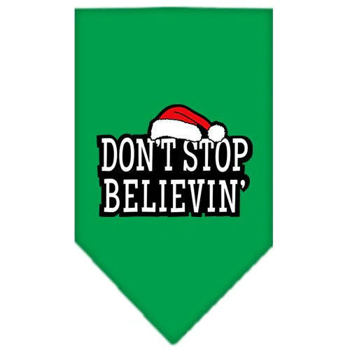 Christmas Pet and Dog Bandana Screen Printed, "Don't Stop Believin'" - Image 5