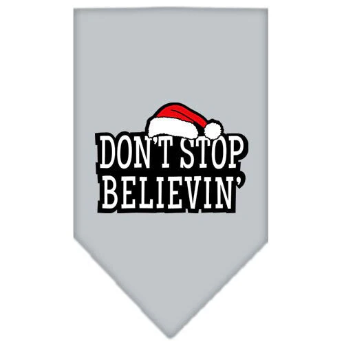 Christmas Pet and Dog Bandana Screen Printed, "Don't Stop Believin'" - Image 8