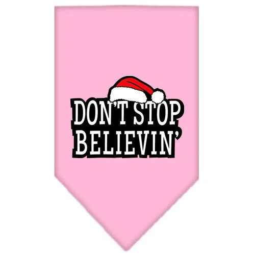 Christmas Pet and Dog Bandana Screen Printed, "Don't Stop Believin'" - Image 9