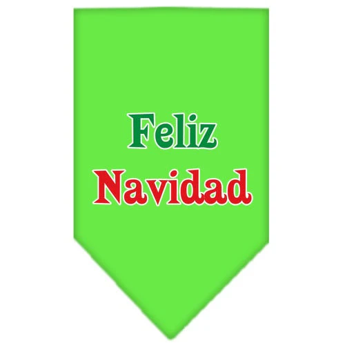 Christmas Pet and Dog Bandana Screen Printed, "Feliz Navidad" - Image 10