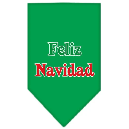 Christmas Pet and Dog Bandana Screen Printed, "Feliz Navidad" - Image 3
