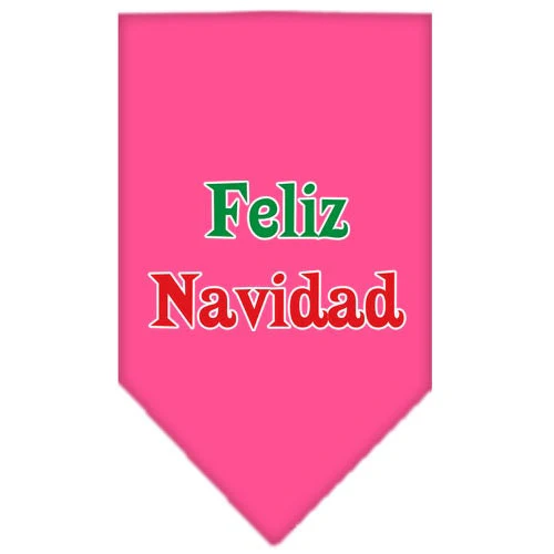 Christmas Pet and Dog Bandana Screen Printed, "Feliz Navidad" - Image 8