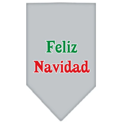 Christmas Pet and Dog Bandana Screen Printed, "Feliz Navidad" - Image 9