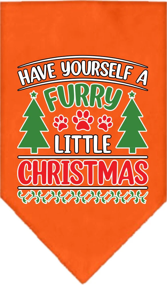 Christmas Pet and Dog Bandana Screen Printed, "Have Yourself A Furry Little Christmas" - Image 10
