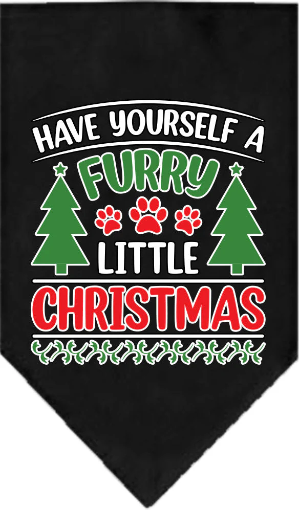 Christmas Pet and Dog Bandana Screen Printed, "Have Yourself A Furry Little Christmas" - Image 6