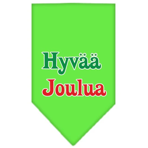 Christmas Pet and Dog Bandana Screen Printed, "Hyvää Joulua" - Image 10